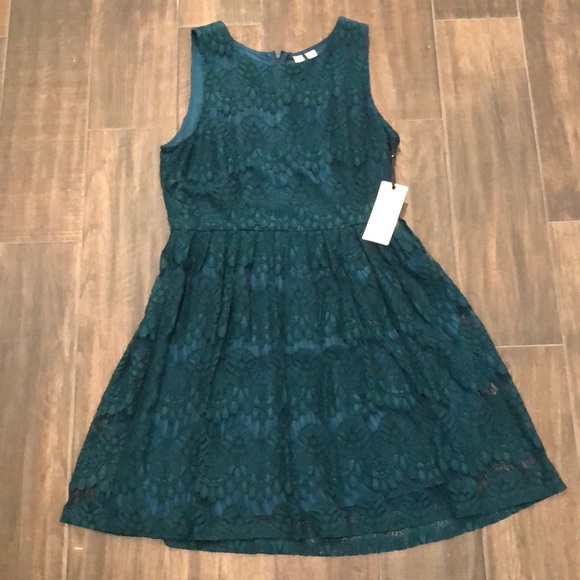 Forever 21 | Dresses | Forever Twenty One Green Lace Dress | Poshmark